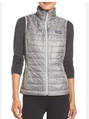 Patagonia Women’s Nano Puff Vest Feather Grey Size Medium W26